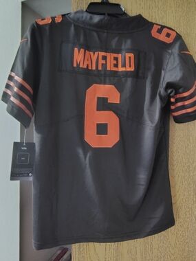 Nike Kids Football Jersey Mayfield in Black and Orange